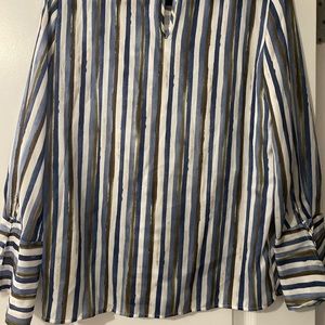Zara Silky Striped Top